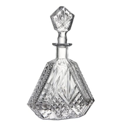 Wholesale hand blown transparent whisky bottles for bars