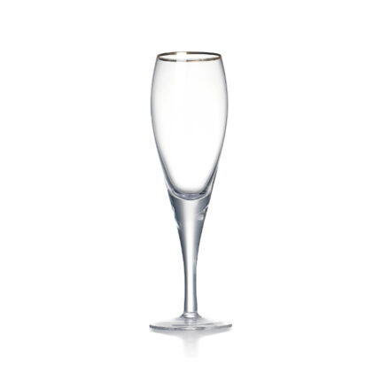 Sanzo Supply Handmade Blown Crystal Glass Flute Champagne Glasses for Craft Beer