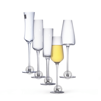 Lead-free Crystal Japanese Style  Artificial Champagne Flute Glass